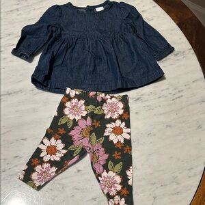 Carter's Blue Denim Baby Top